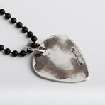 Guitar Pick Necklace // Sterling Silver