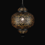 Oriental Pierced Pendant Light