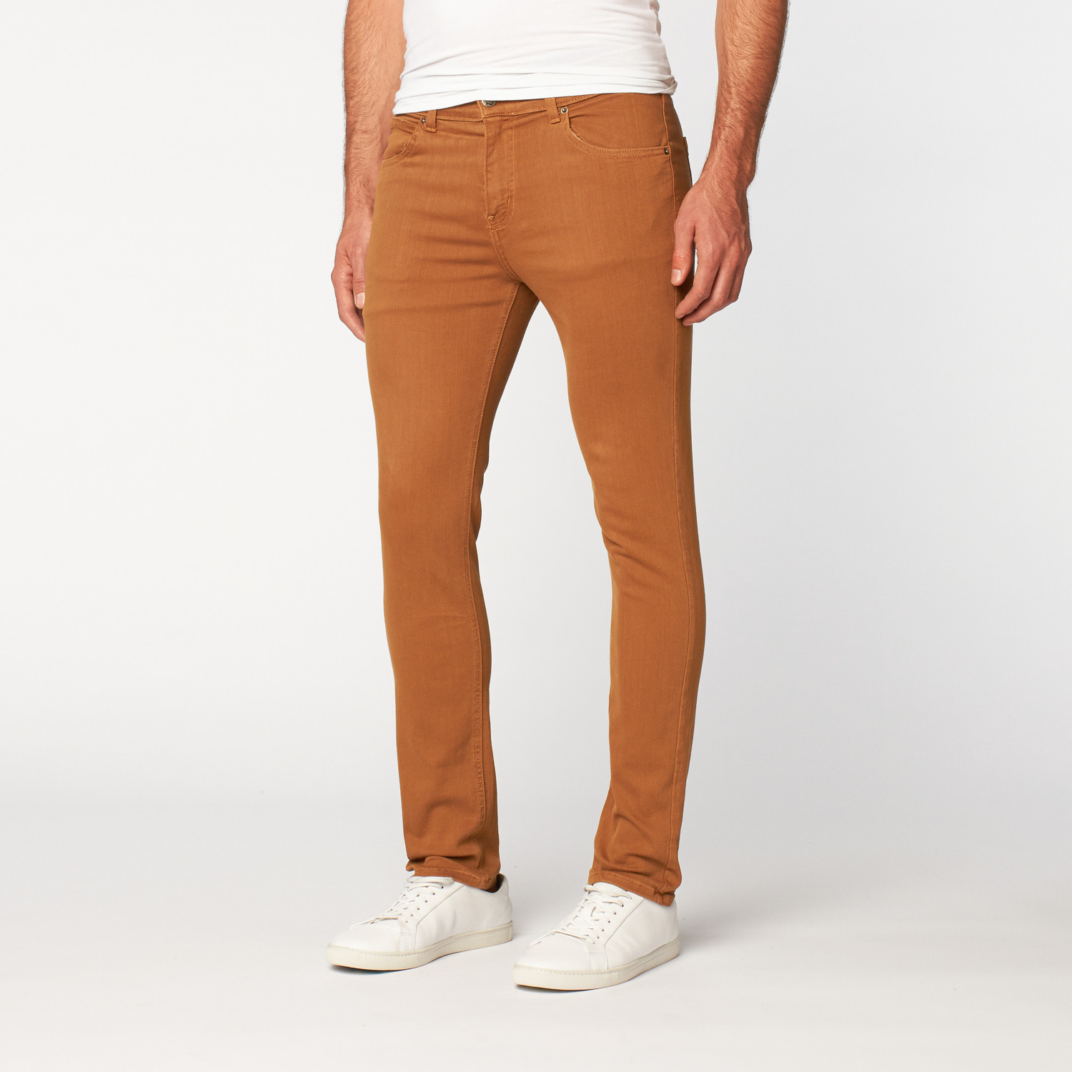 Skinny Fit Denim // Tobacco (28WX32L) - Rustic Dime - Touch of Modern