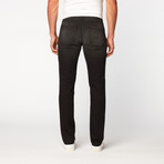 Destroyed Taper Fit Denim // Ash Black (28WX32L)