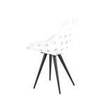 Dimple Angel Contract Chair // White Shell (Chrome Base)