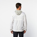 Taffeta Hooded Jacket // White (M)