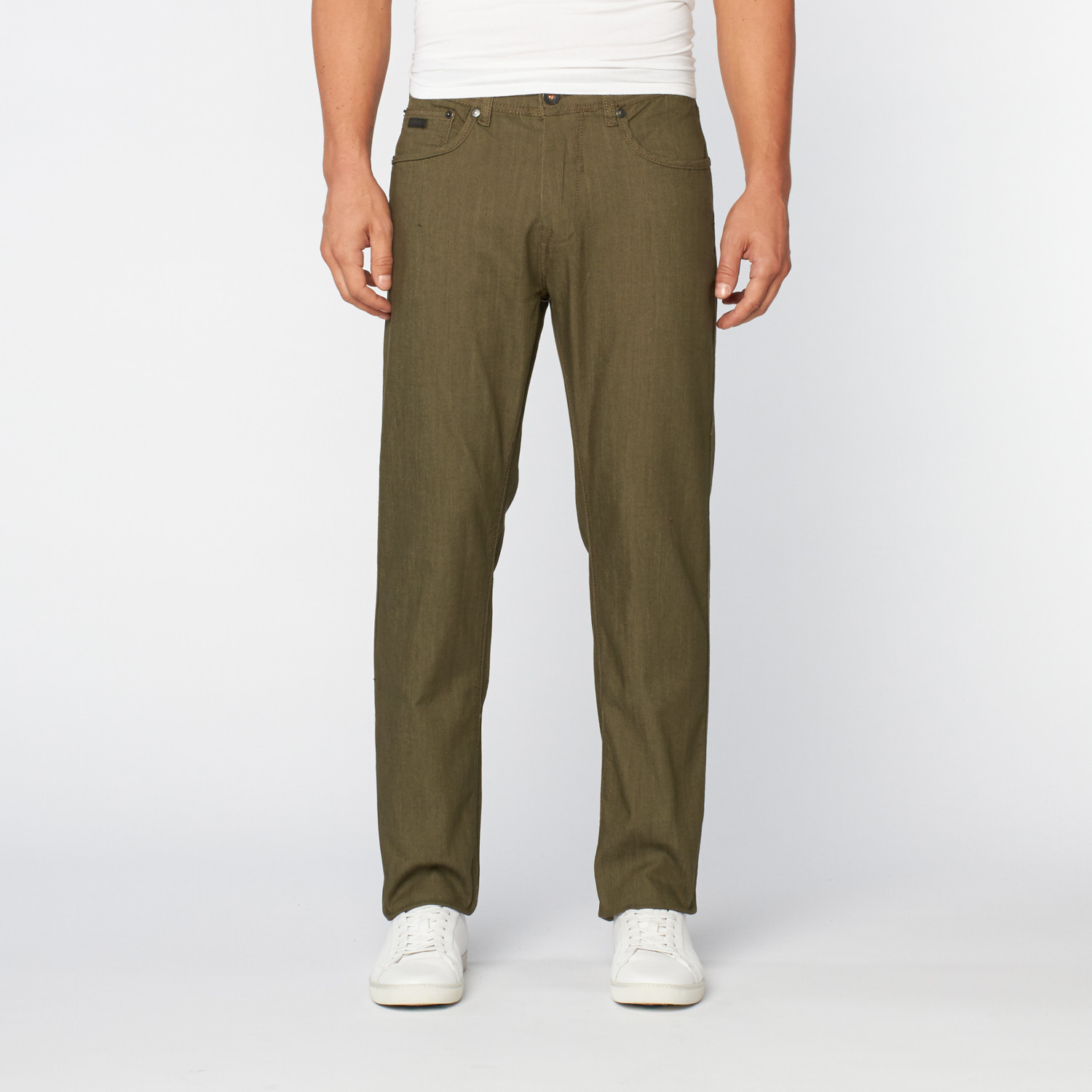 Matt Classic Fit Stretch 5-Pocket Jean // Army (30WX33L) - Point Zero ...