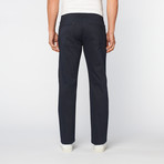 Regular Fit Stretch 5-Pocket Pant // Navy Stripe (31WX33L)