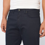 Regular Fit Stretch 5-Pocket Pant // Navy Stripe (34WX34L)