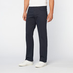 Regular Fit Stretch 5-Pocket Pant // Navy Stripe (31WX33L)