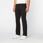 Regular Fit Stretch 5-Pocket Pant // Black Stripe (36WX34L)