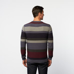 Henley Sweater // Grey Stripe (L)