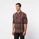 Classic Fit Button-Up // Steel Plaid (L)