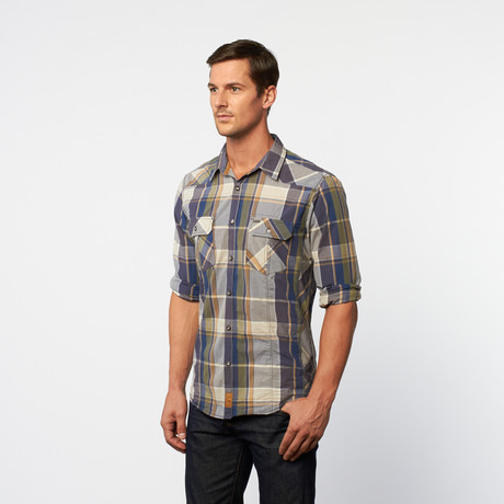 Classic Fit Button-Up // Ombre Plaid (S)