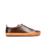 Bannister Leather Sneaker // Dark Brown (Euro: 43)