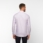 Shadow Stripe Button-Down Shirt // Purple (S)