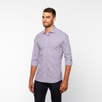 Shepherd’S Check Button-Down Shirt // Purple (M)