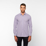 Shepherd’S Check Button-Down Shirt // Purple (M)