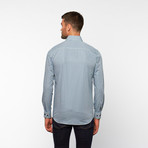 Tattersall Button-Down Shirt // Blue + Green (S)