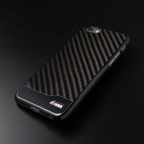 Masters Club // BMW Carbon Fiber + Aluminum Hard Case // Black (iPhone 6/6s)