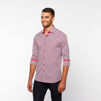 Dolce Guava // Button-Up Shirt // Red, White + Blue (M)