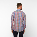 Checkered Button-Up Shirt // Red (S)