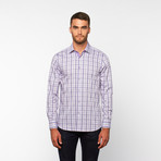 Glen Plaid Button-Down Shirt // Purple (M)