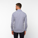 Shadow Plaid Button-Down Shirt // Purple (XL)