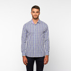 Shadow Plaid Button-Down Shirt // Purple (XL)