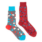 Geo Cubes Socks // Pack of 2