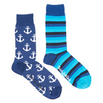 Anchor's Away Socks // Pack of 2