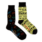 Yellow Moon Socks // Pack of 2