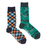 Green Marine Socks // Pack of 2