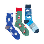 Christmas All Yeti Socks // Pack of 3