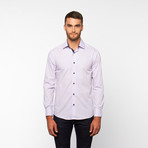 Solid Button-Down Shirt // Lavender (L)