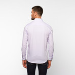 Solid Button-Down Shirt // Lavender (L)