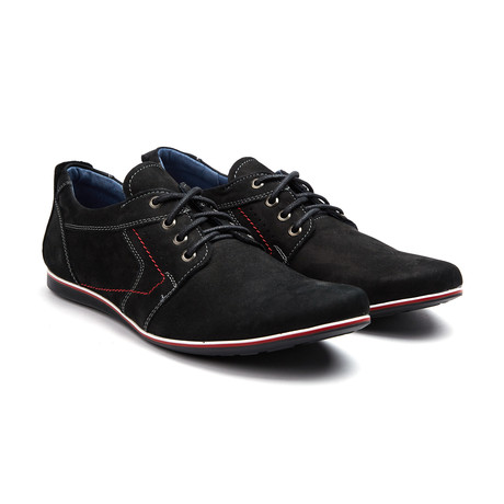 Suede Sneaker // Black (Euro: 40)