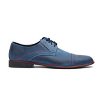 Cap-Toe Contrast Stitched Oxford // Blue (Euro: 43)