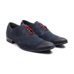 Suede Oxford // Navy + Red (Euro: 44)