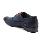 Suede Oxford // Navy + Red (Euro: 44)