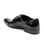 Textured Cap-Toe Derby // Black (Euro: 43)