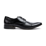 Cap-Toe Embossed Derby // Black (Euro: 40)