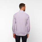 Micro Ginghaml Button-Down Shirt // Purple (M)