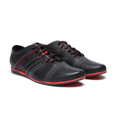 Contrast Sneaker // Black + Red (Euro: 40)