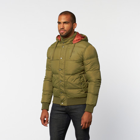 Quilted Puffer Jacket // Dry Sage (S)