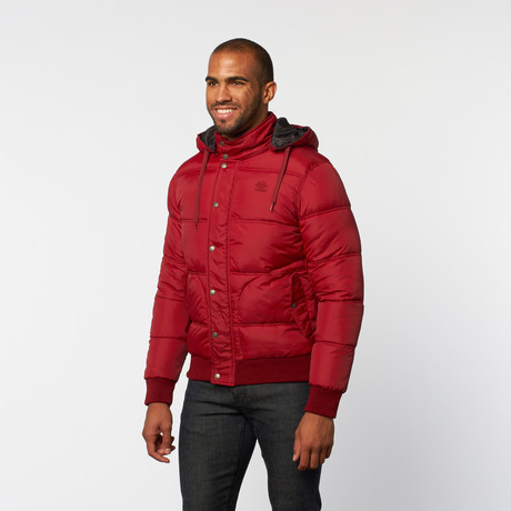 Quilted Puffer Jacket // Envy Red (S)