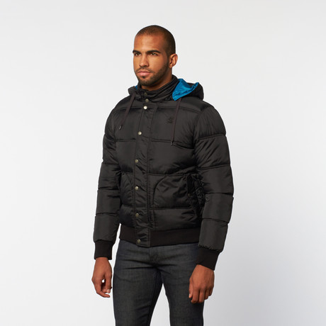Timeout // Quilted Puffer Jacket // Black (S)