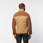 Timeout // Quilted Two Tone Jacket // Silver Fox (M)