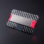 Tribe Wallet // Carbon Fiber Wallet // Black (Silver Bar + Black Band)