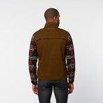 Timeout // Aztec Sleeve Jacket // English Moss (L)