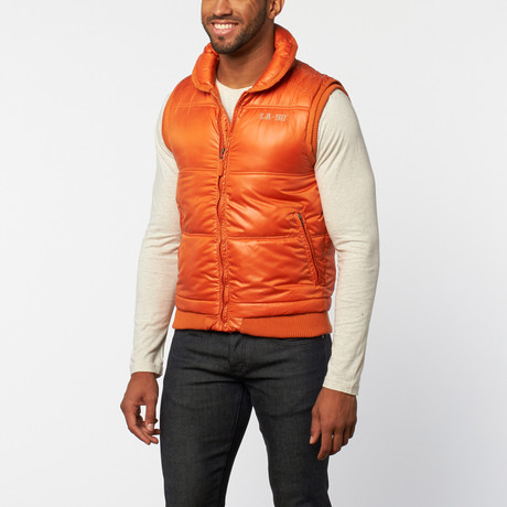 Timeout // Quilted Vest // Pumpkin (S)