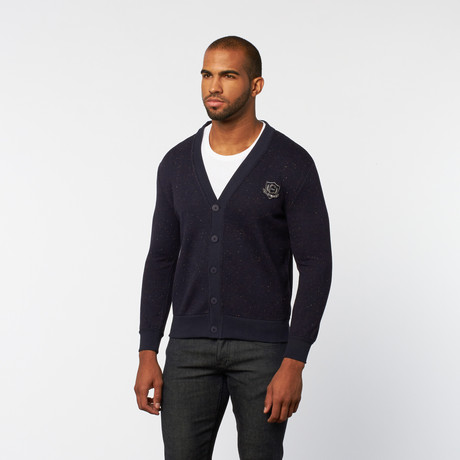 Button-Front Cardigan // Navy (S)