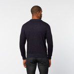 Button-Front Cardigan // Navy (S)