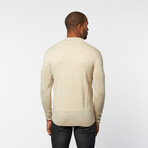 Half-Zip Pullover Sweater // Light Stone Melange (XL)